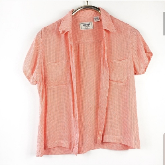 Vintage Short Sleeve Button Up Blouse - Picture 5 of 7